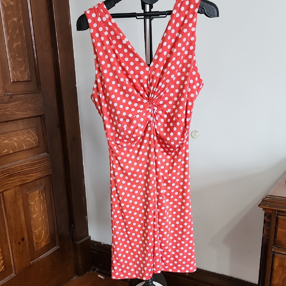 imPRESS Red Polka Dot Midi Dress